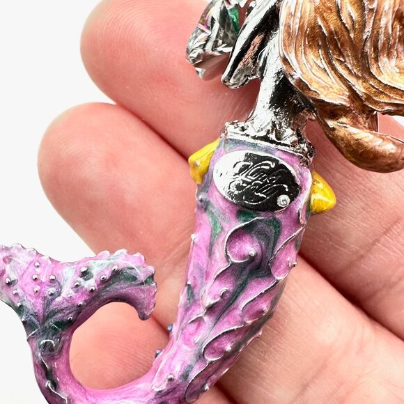 Kirks Folly Womens Crystal Magnetic Enhancer Pendant Mermaid - Picture 4 of 4